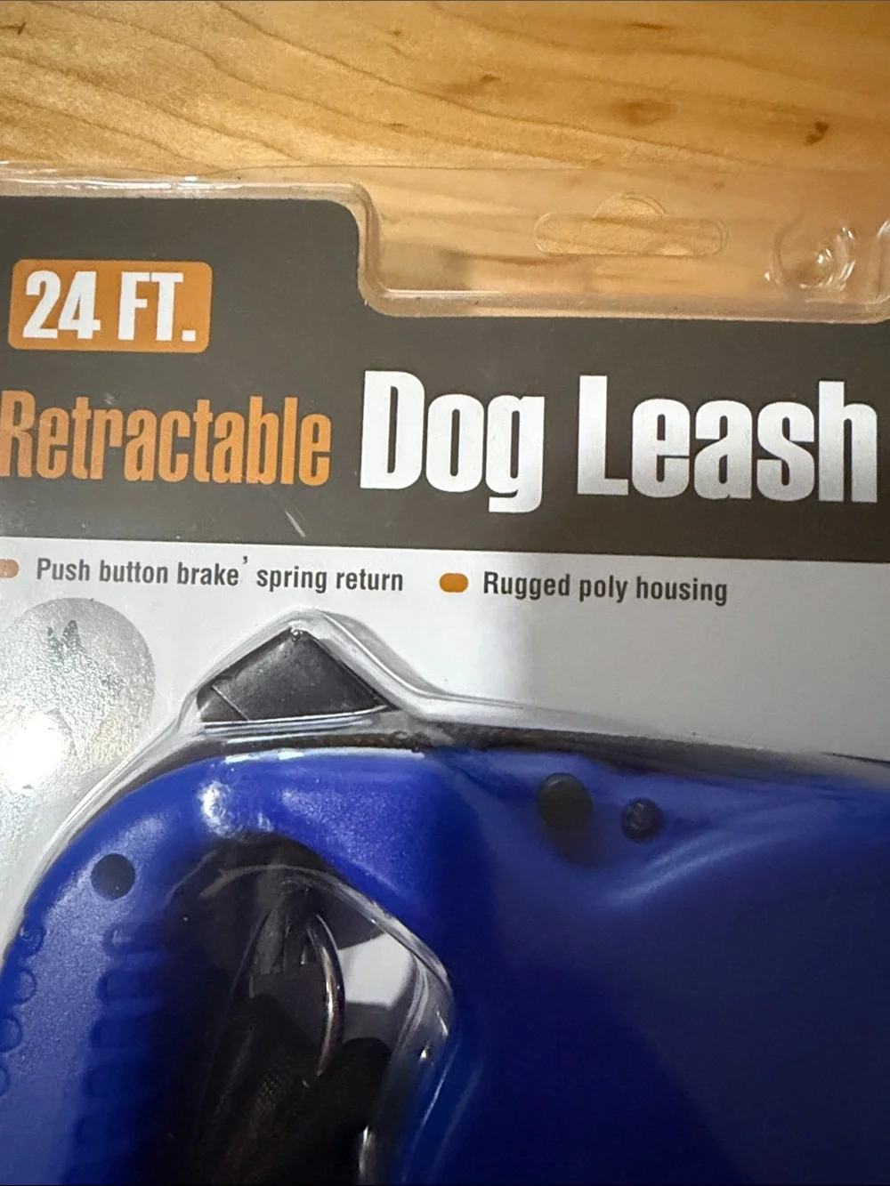 Classic Retractable Dog Leash - Blue 24 ft